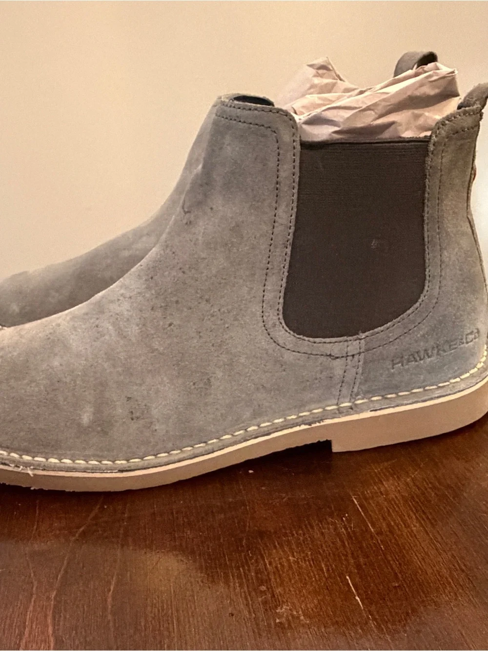 Hawke & Co Gray Suede Chelsea Boots - New in Box